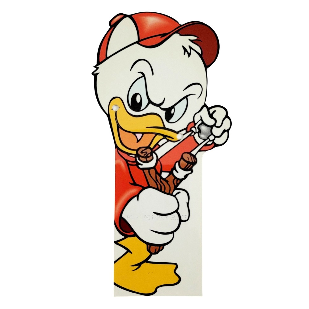 Vintage 80s Huey Duck Book Bites Tab Bookmark DuckTales- 1989 Warner Bros 26-169